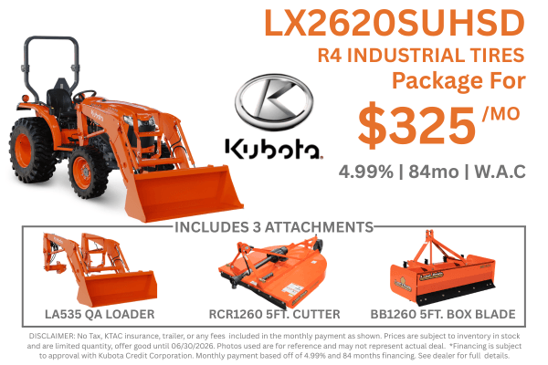 LX2620SUHSD WOWCO Kubota Tractor Template